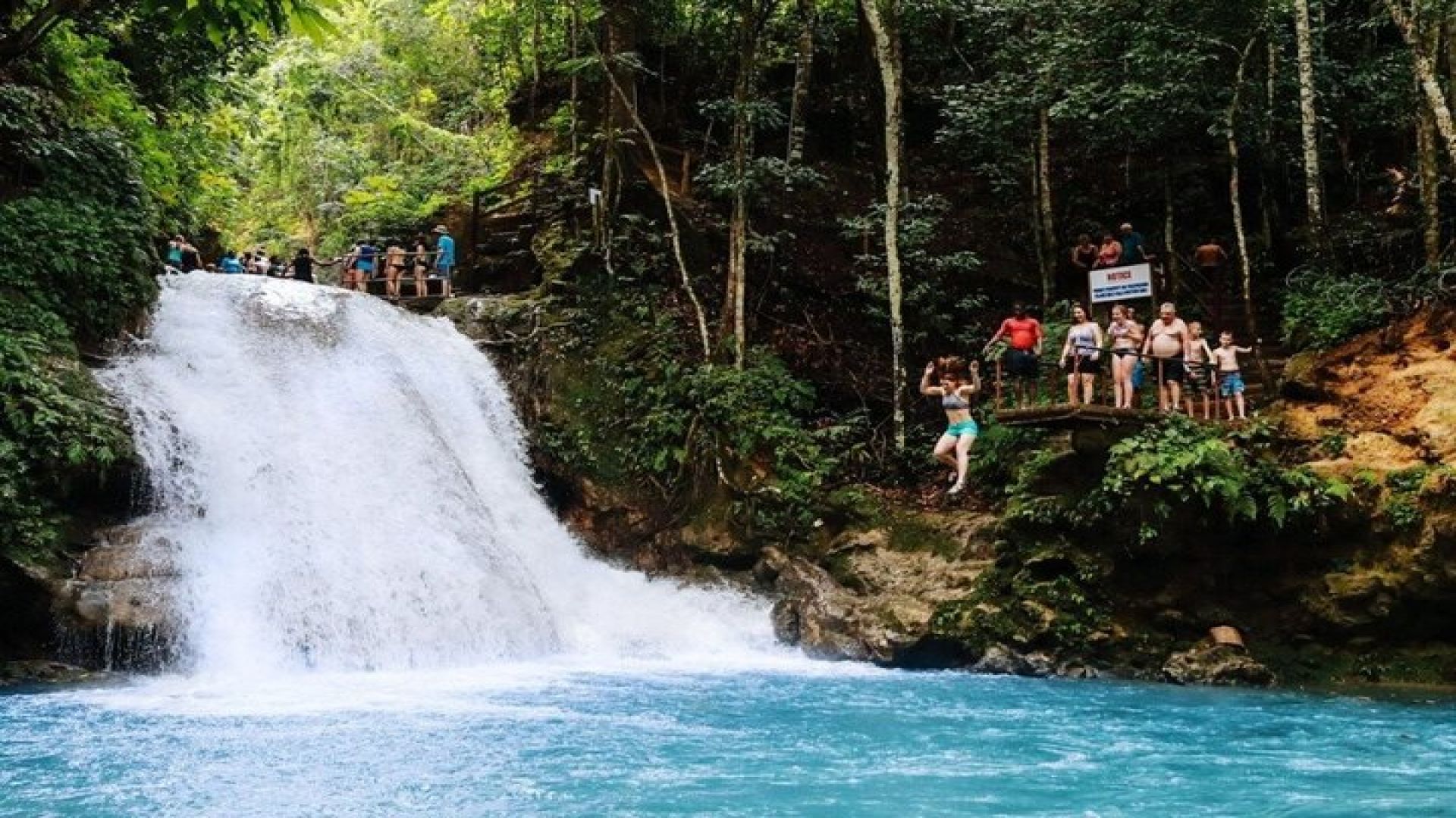 Blue Hole Waterfall, Bamboo River Rafting and ATV Tour Ocho Rios