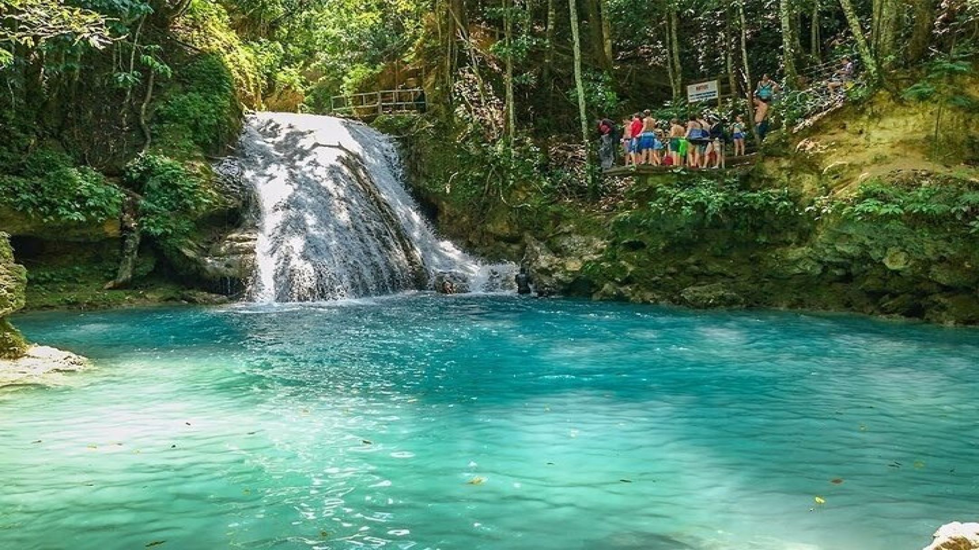 Blue Hole Waterfall, Bamboo River Rafting and ATV Tour Ocho Rios