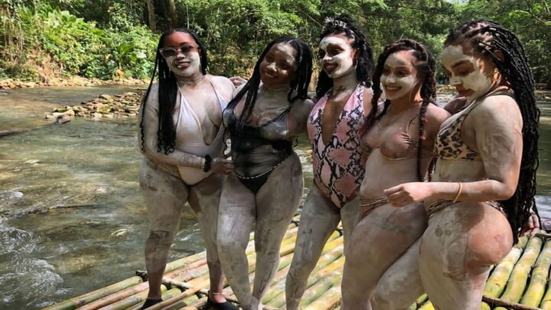 Bamboo Rafting and Catamaran Cruise Party Boat Tour Montego Bay