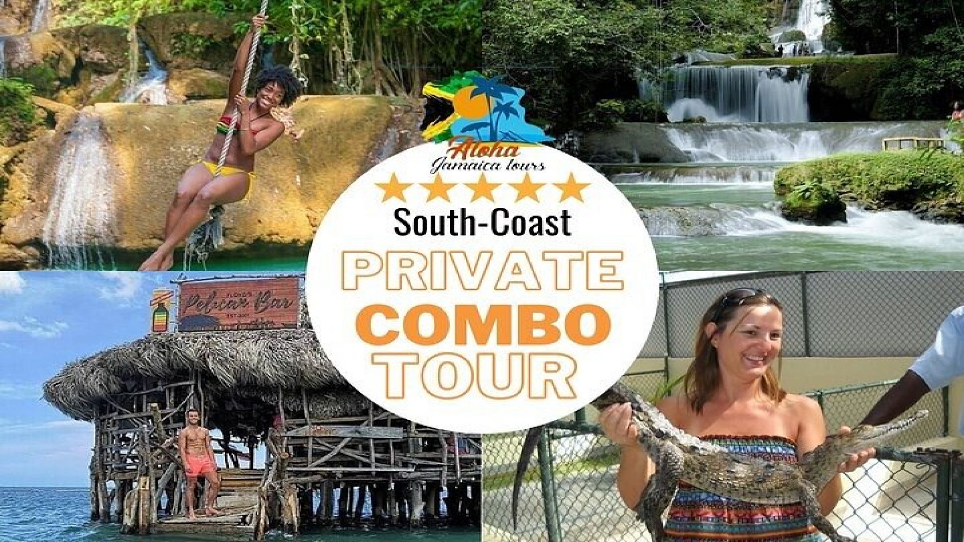 Full-Day South Coast - YS Falls, Pelican Bar & Black River Safari