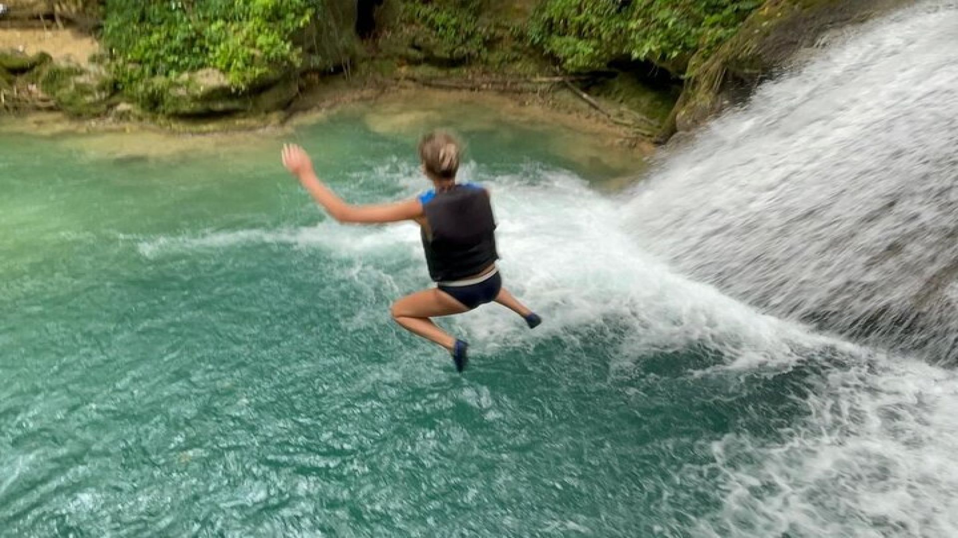  Blue Hole Secret Falls from Falmouth 