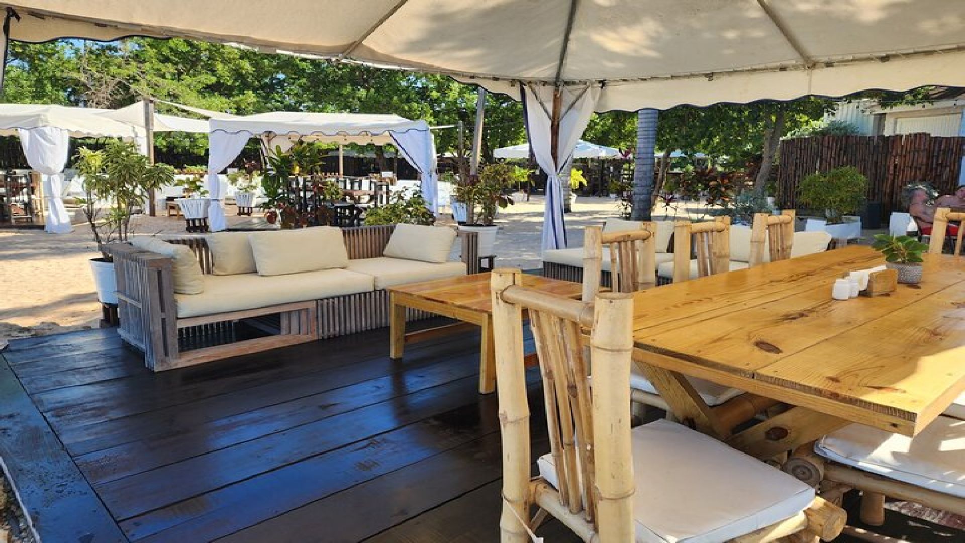 VIP Oceanfront Cabana at Bamboo Beach Club from Montego Bay