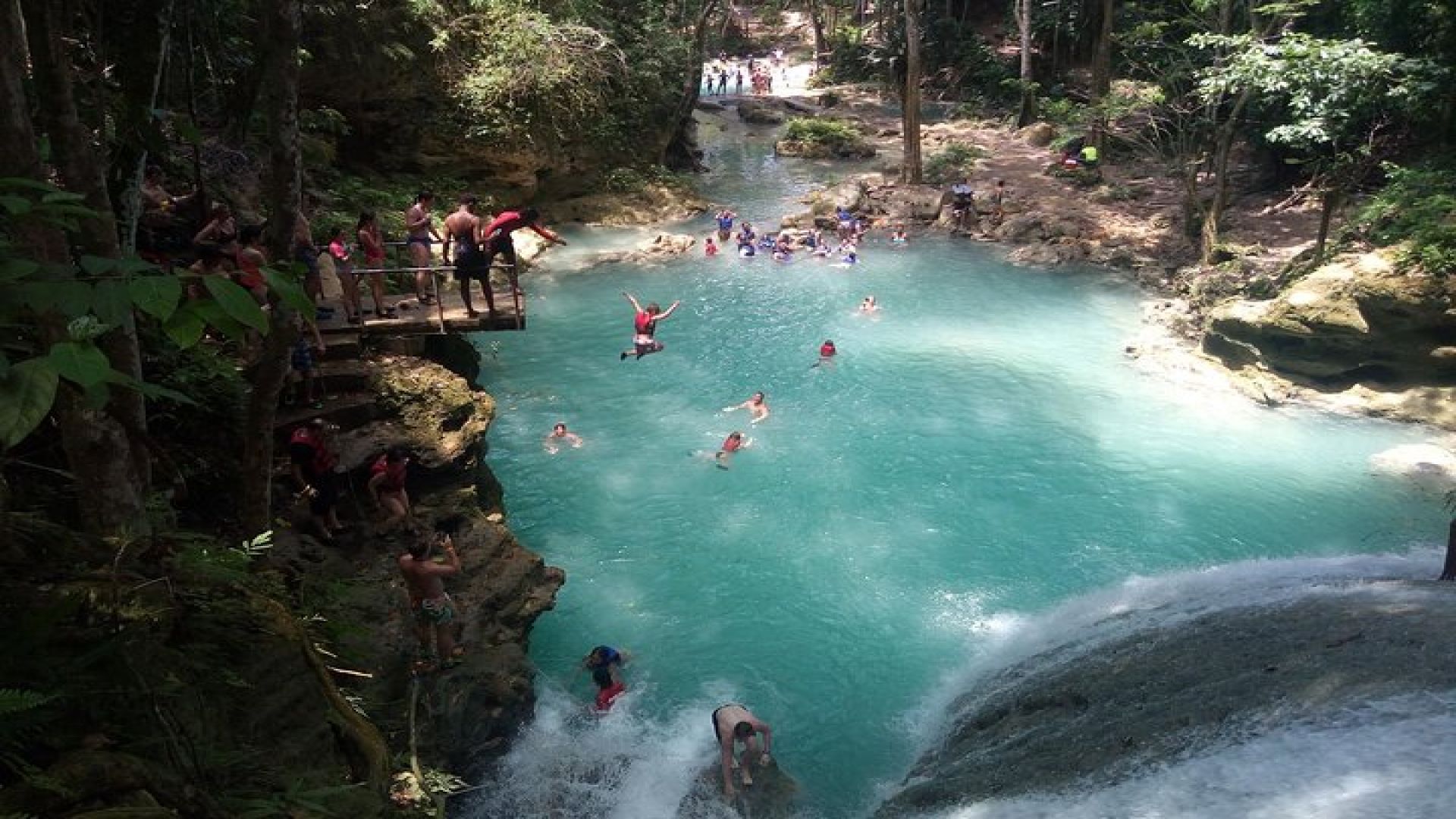 Irie Blue Hole Adventure & Bamboo Blu Beach Experience from Runaway Bay