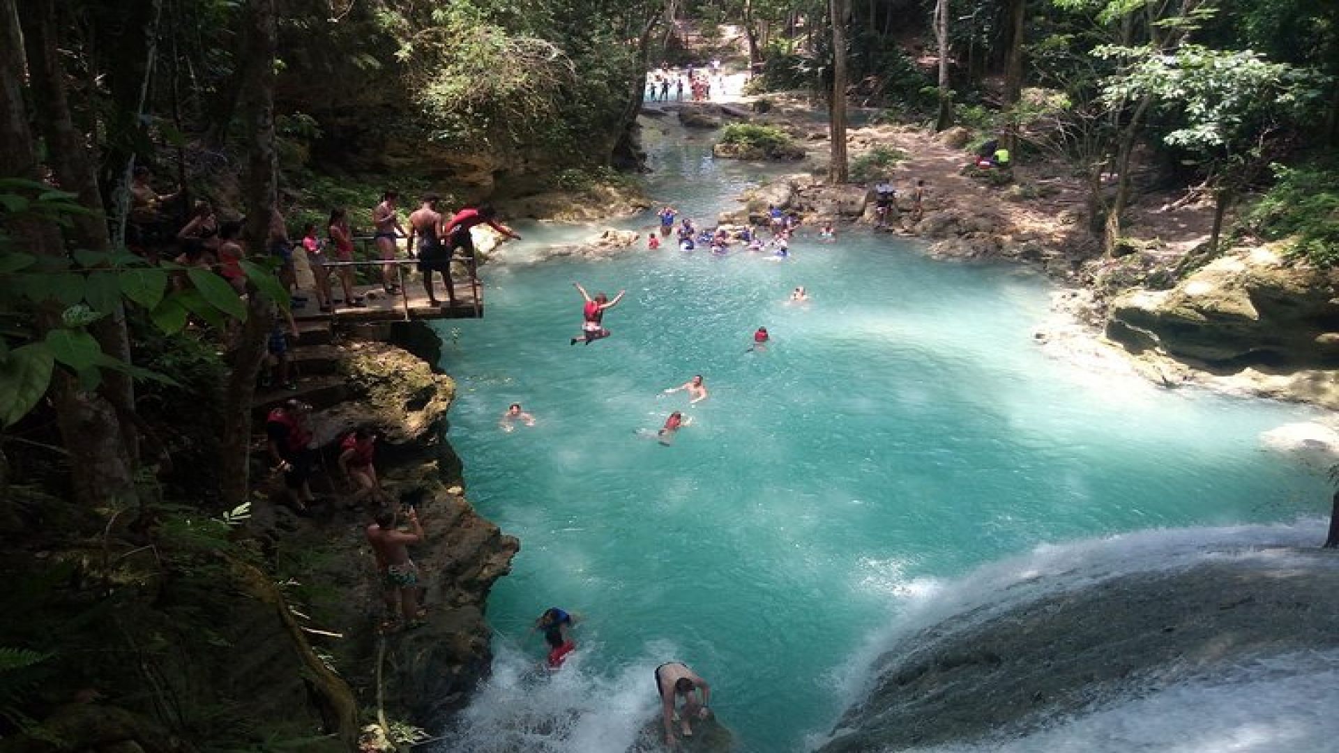 Irie Blue Hole Adventure & Bamboo Blu Beach Club Experience from Port Antonio