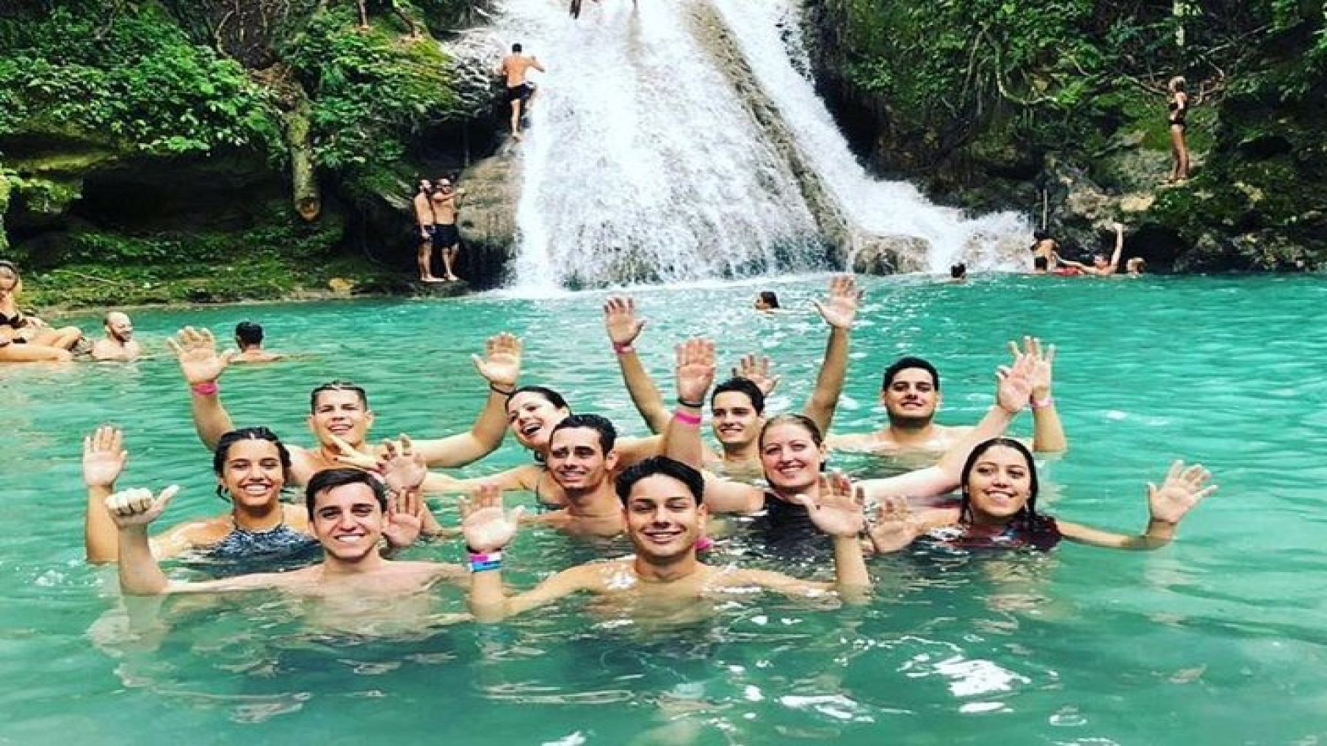 Irie Blue Hole and Secret Falls Adventure Tour from Runaway Bay