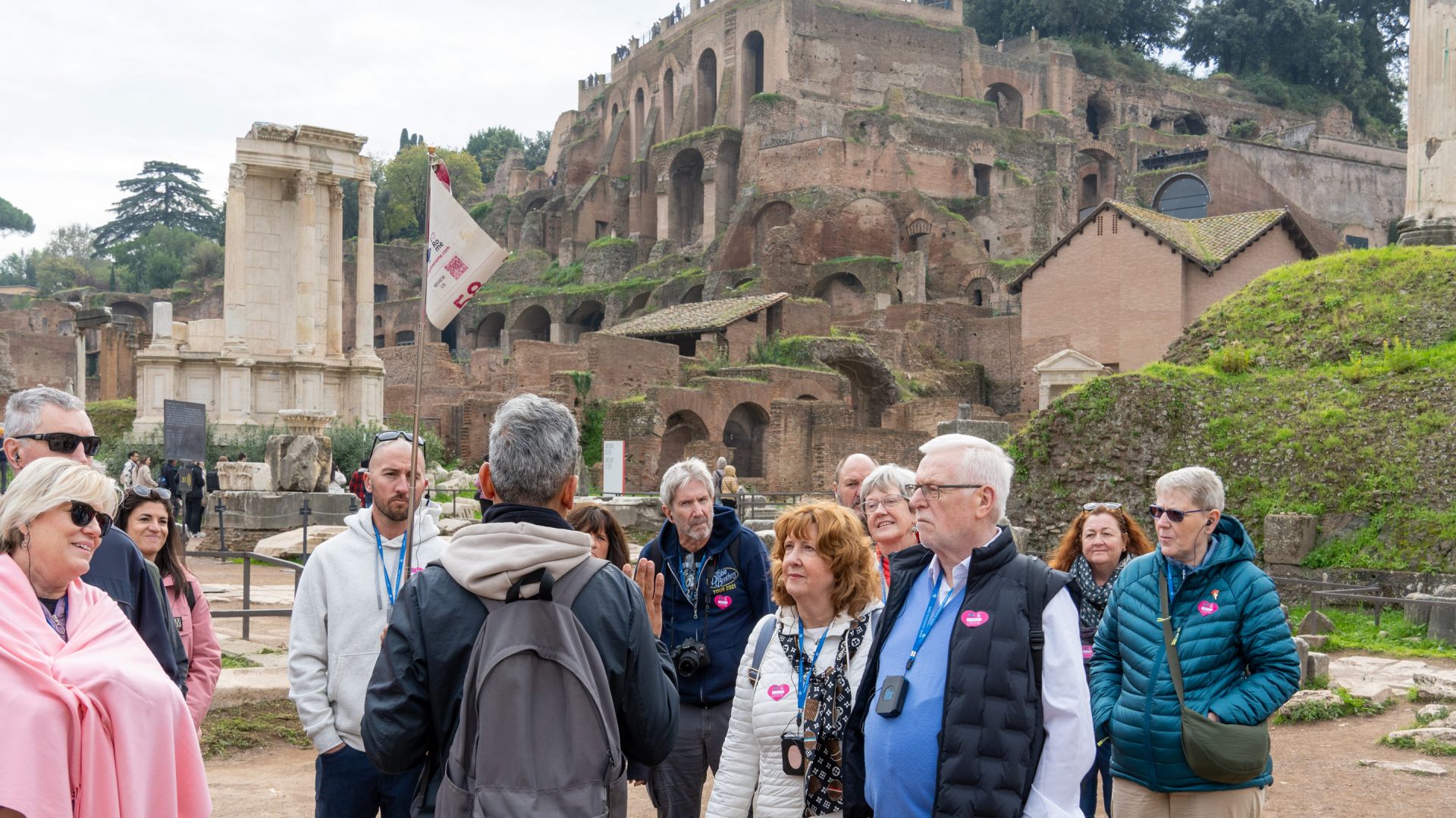 Morning: Colosseum, Roman Forum and Palatine Hill with Hotel pick-up