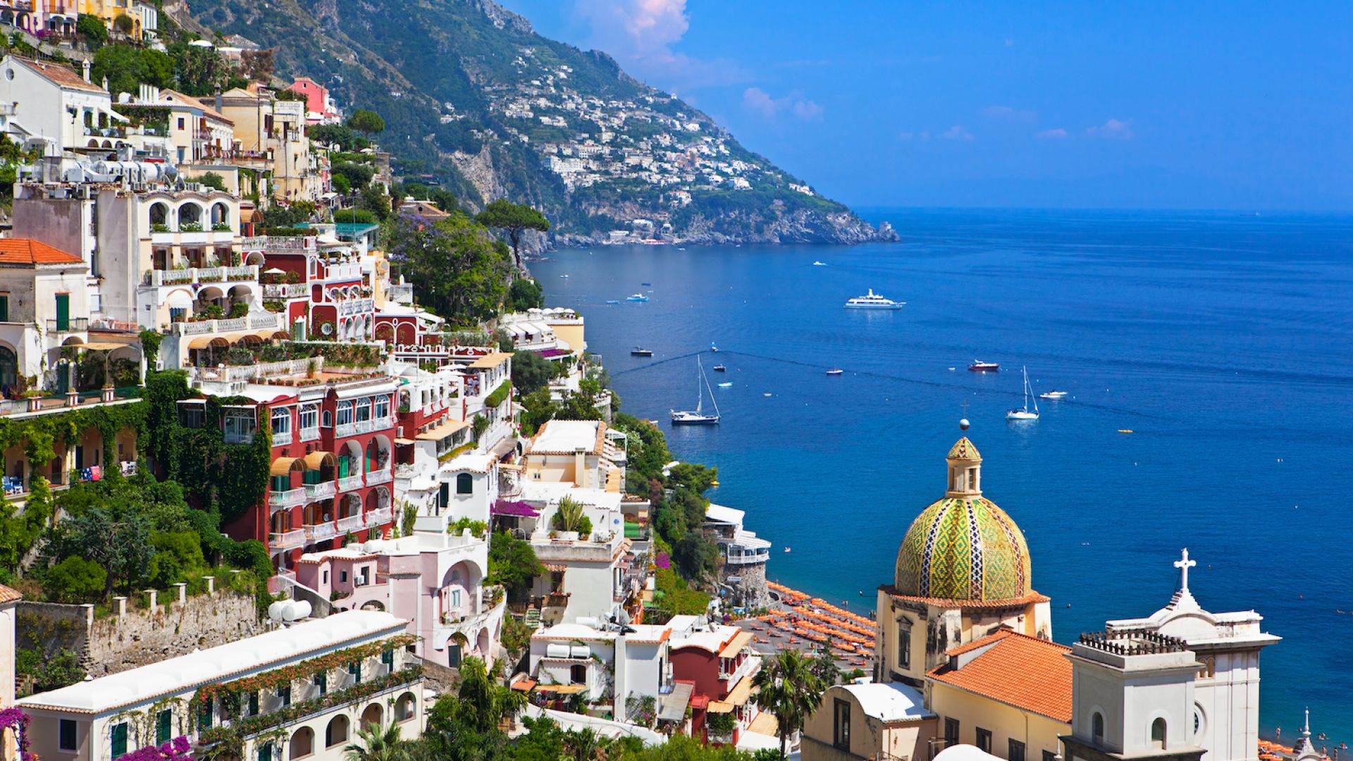 Positano and Amalfi Coast by High Speed Train from Rome