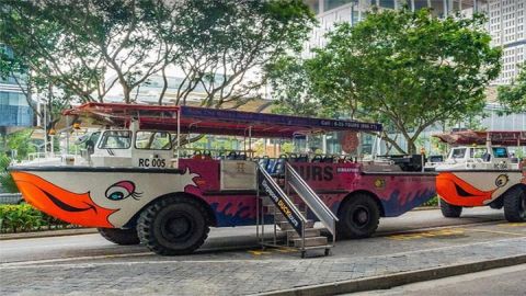 Private Tour:Singapore National Museum and Singapore Flyer and Ducktour