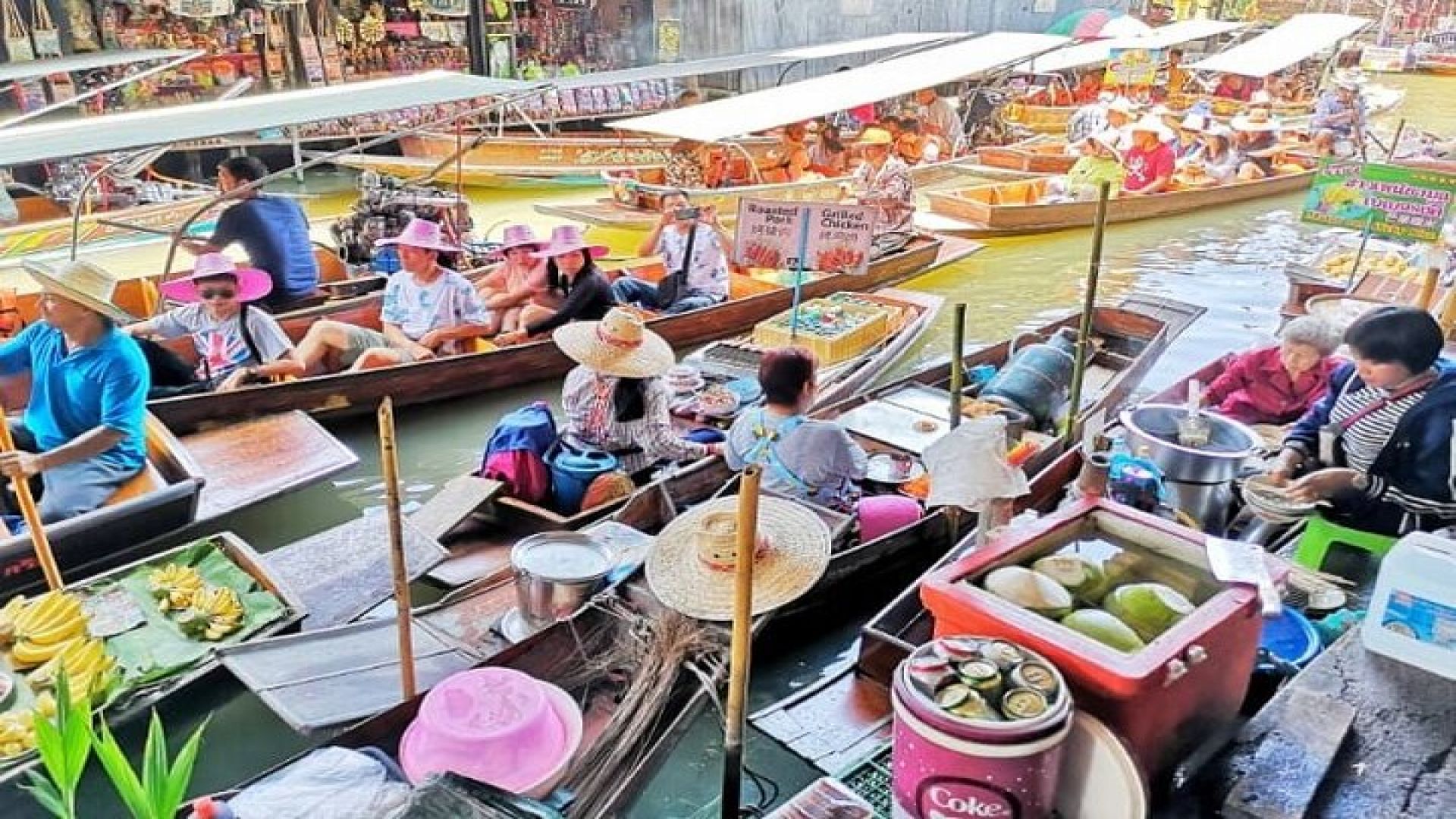 Floating and Train Market Experience from Bangkok