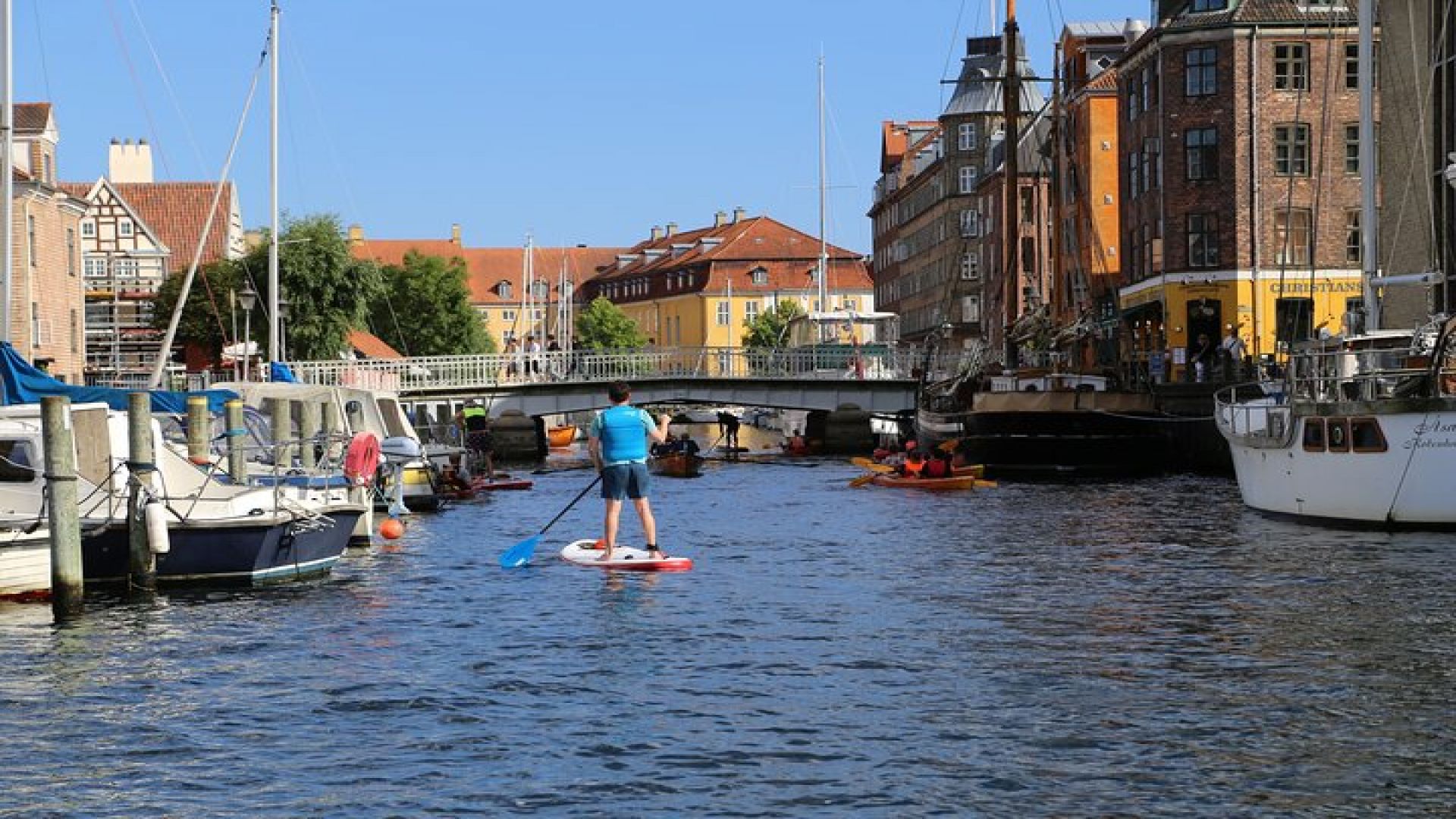 Rental Stand Up Paddleboard at Kalvebod Bolge