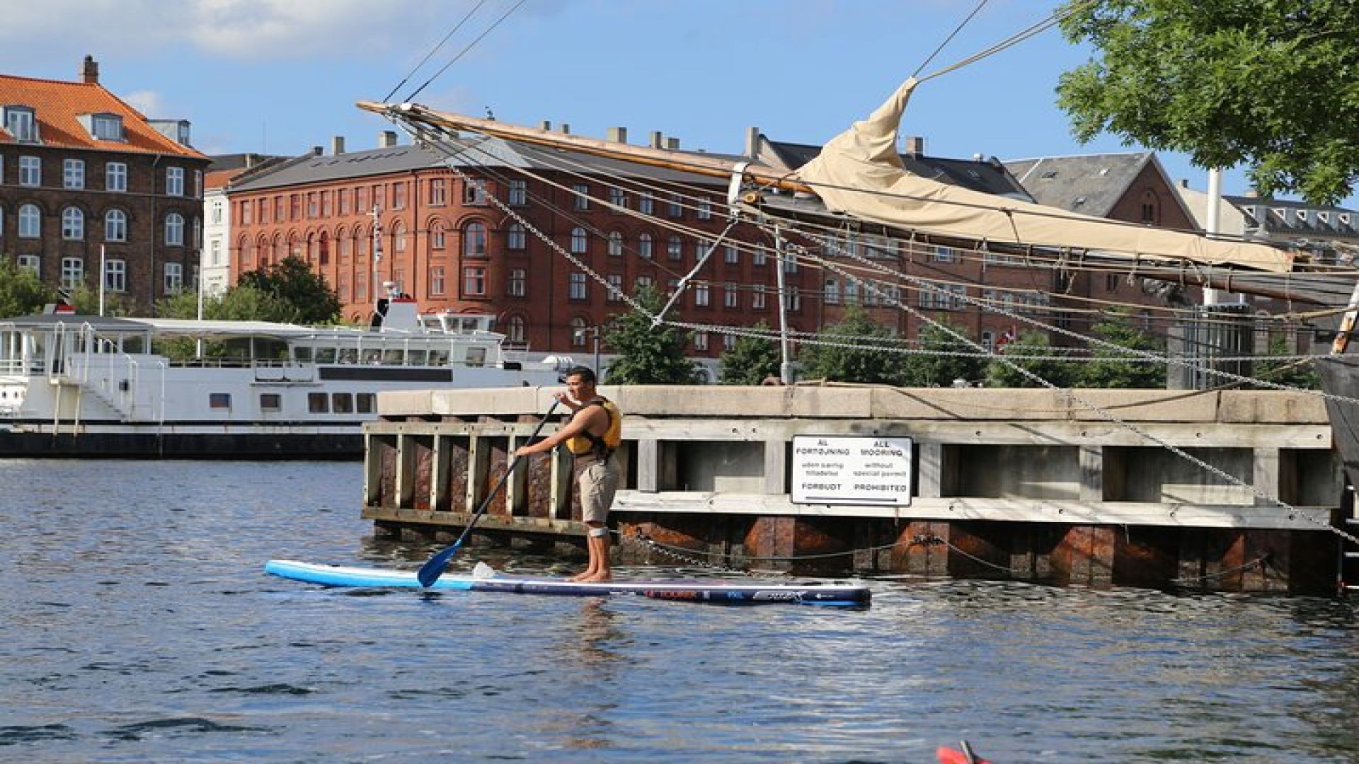 Rental Stand Up Paddleboard at Kalvebod Bolge
