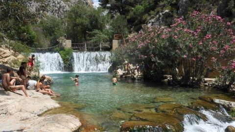  Algar Waterfalls with Transfer from Alicante and Benidorm