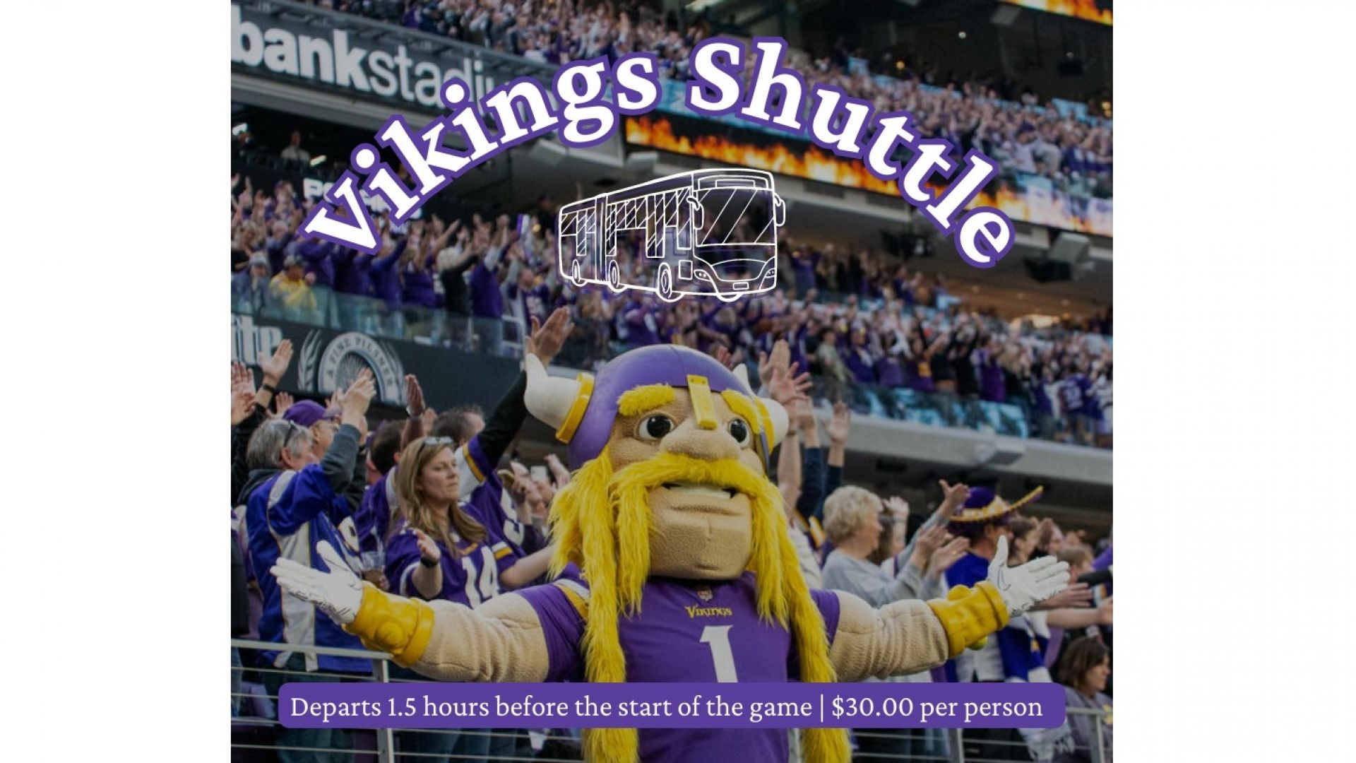 Minnesota Vikings Home Game Shuttle (from Lakeville)