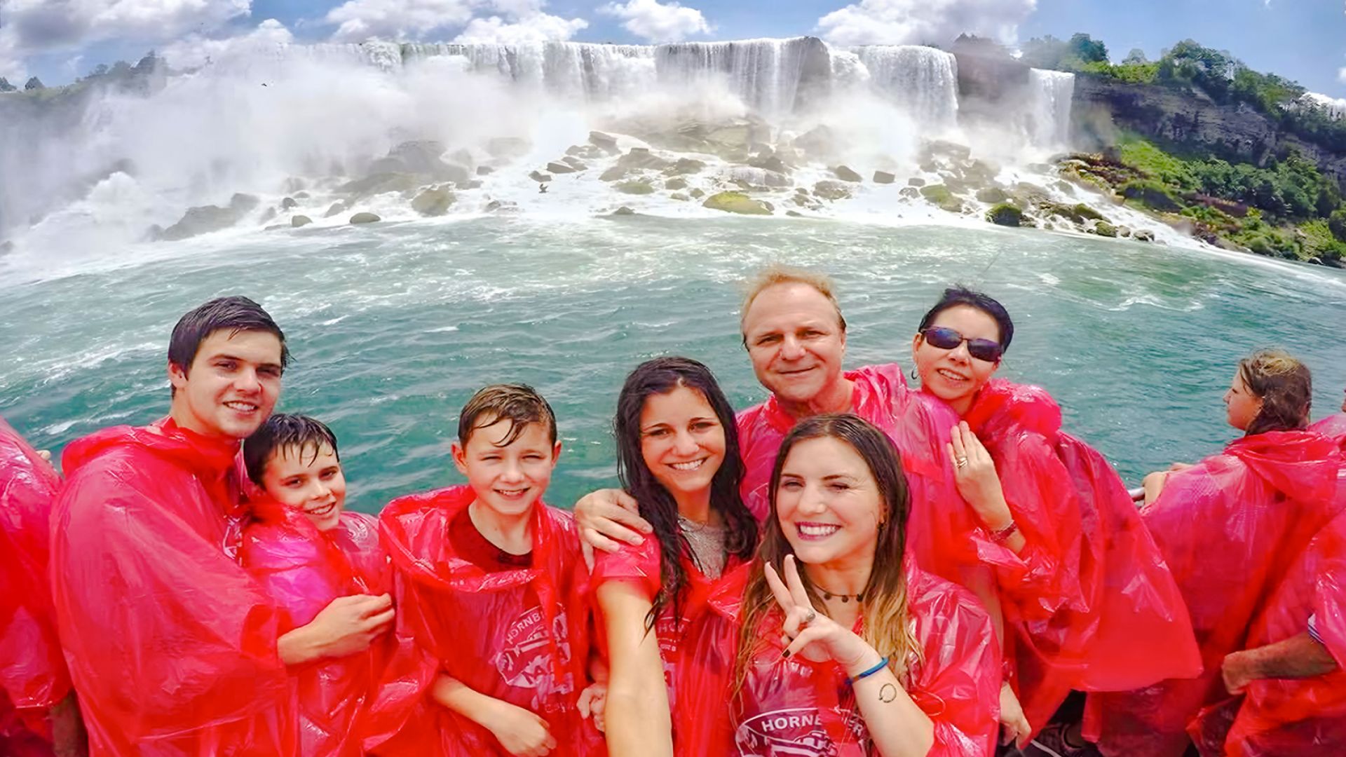 Day Tour with Hornblower Cruise, Helicopter Tour, Journey Behind the Falls & Lunch with Round-Trip Transportation