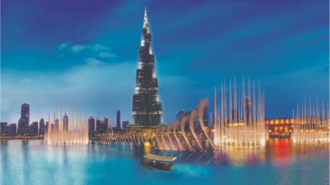 Abra Boat Ride on Burj Lake at The Dubai Fountain