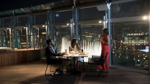 At The Top, Burj Khalifa SILVER with Lunch or Dinner at the Burj Club Rooftop