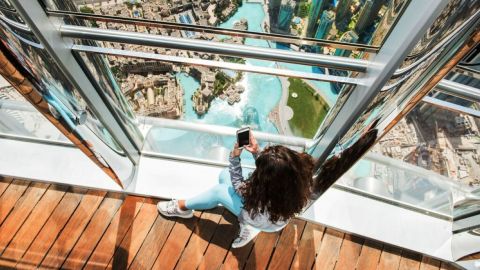 At The Top, Burj Khalifa and Dubai Aquarium