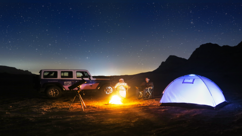 Private Desert Safari with Stargazing and Dinner at Mleiha
