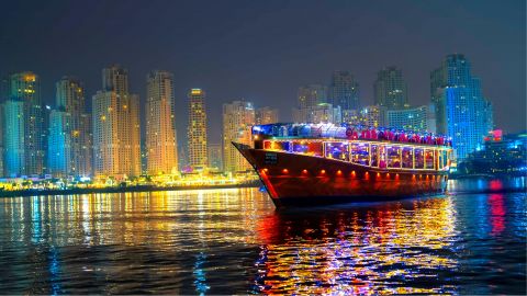 Tour Dubai - Royal Dinner Cruise at Dubai Marina with Transfers