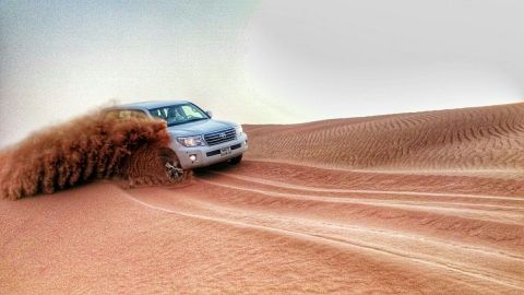 Desert Safari in RAK: Dune Bashing, Sand Boarding and a Camel Ride